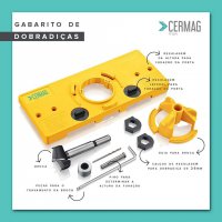 Gabarito para Dobradiça